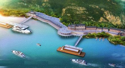 清江畫廊旅游碼頭已完成90%工程量